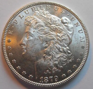 1879 P Morgan Silver Dollar, HIGH GRADE BU (79PJX1) - Picture 1 of 7