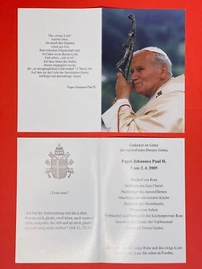 Sterbebild Papst Johannes Paul II., geb. 18.05.1920, gest. 02.04.2005 - Bild 1 von 1
