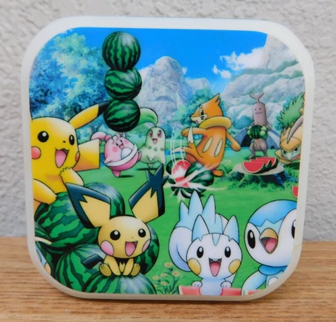Pokémon Game Cartoon Led Alarm Clock Cube Lights Up Tested Working Cover