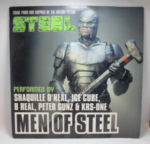 MEN OF STEEL Vinyl Shaquille O'Neal Ice Cube B-Real Peter Gunz & KRS One - Picture 1 of 10