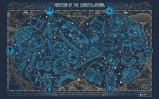Star Wars VII Galactic Constellation Map - 42" x 24" LARGE WALL POSTER PRINT NEW