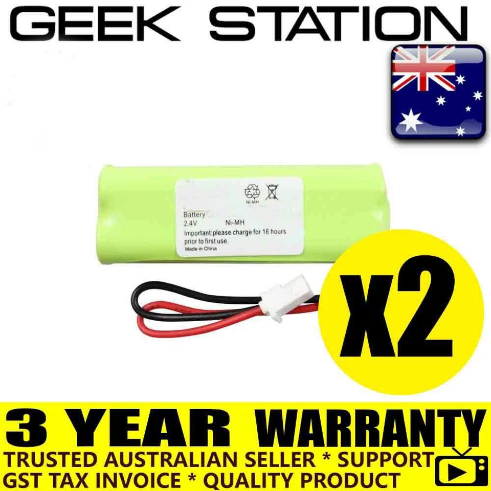 Battery for Telstra BT18443 BT28433 BT184342 cordless phone 3Y warrnty 800mA x2 - Image 1 of 1