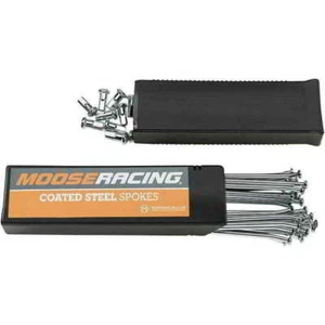 Suzuki 1998-08 RM125 RM250 Chrome 18" Rear Wheel Spoke Set - Moose 0211-0068 - Picture 1 of 4