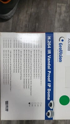 Geovision GV-VD122D 1.3MP H.264 Low Lux IR Vandal Proof IP Dome - Image 1 of 3