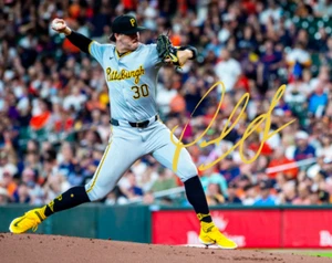 Paul Skenes Auto 8x10 Signed Pittsburgh Pirates Reprint Photo Pitching - Picture 1 of 1