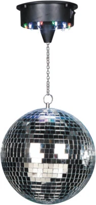 8" Mirror Ball Kit With Sound To Light Motor - Image 1 of 4