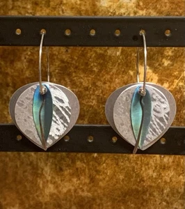 Artisan Made Whimsical Multi Color Aluminum Earrings - Picture 1 of 8