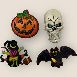 Lotto magneti frigorifero SwibcO HALLOWEEN pipistrello, teschio strega jack-o-lantern - Foto 1 di 8