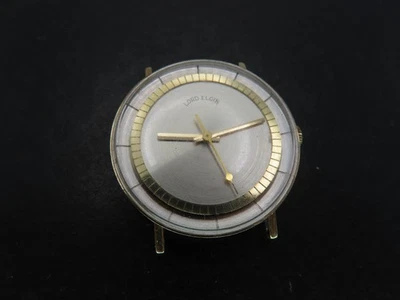 c1959 Lord Elgin Wristwatch, 23j cal 750 ref 7515, 14K Gold Mid Century, Repair - Image 1 of 4