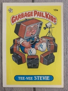 Garbage Pail Kids OS1 GPK 1st Series Tee-Vee Stevie Matte Card 10a - Picture 1 of 4
