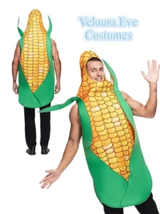 W-P4-1 Adult Corn  Funny Vegetable Costume Unisex - Picture 1 of 11