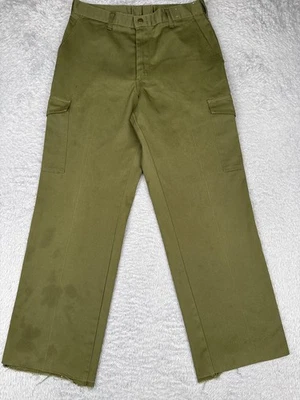 Boy Scouts of America Pants Mens 32x32 Olive Green Scouting Utility Unhemmed - Image 1 of 4