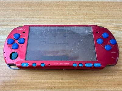 Sony Playstation PSP 3000 Vibrant Red Handheld System Console - Parts or Repair - Image 1 of 4