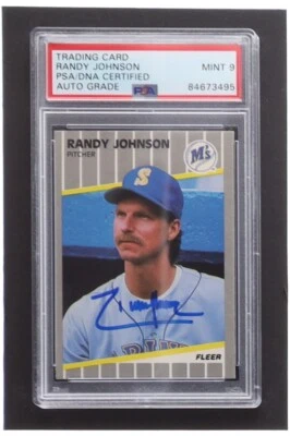 Randy Johnson HOF Signed Autograph 1989 Fleer Update Rookie Card U56 PSA 9 AUTO - Image 1 of 2
