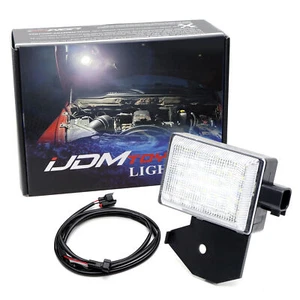 White Full LED Under Hood Light w/5ft Power Cord For Dodge RAM Charger, Wrangler - Picture 1 of 9