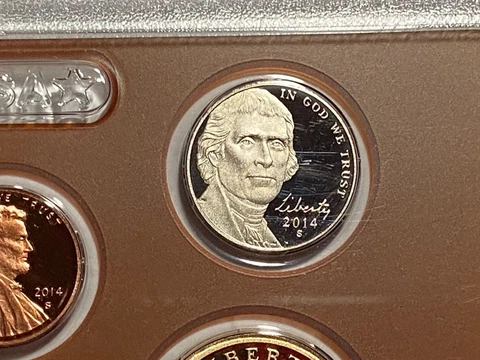2014-S Jefferson Nickel PROOF - DIRECTLY FROM PROOF SET - FREE SHIPPING Cover