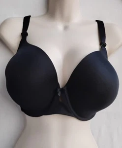 Torrid 38G T Shirt Bra Black 360 Smoothing Lightly Lined Back Closure 5 Hook - Picture 1 of 8