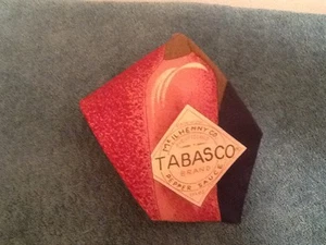 TABASCO MAROON NAVY BLUE HOT SAUCE SEAFOOD OYSTER COLORFUL MENS SILK NECK TIE  - Picture 1 of 2