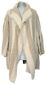 IRO BEIGE FRAYED HEM 'BEVERLY' SWEATER JACKET, 36, $895 - Picture 1 of 12