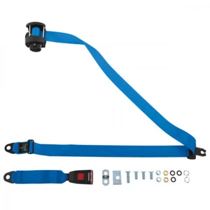 Rear Automatic Seat Belt For Citroen Synergie MPV 1995 Shape Blue - Picture 1 of 8