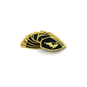 Lamborghini Shield Black Sew On patch PAT086 - Picture 1 of 2