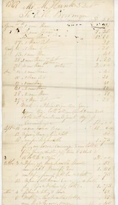 1868-69 Ledger Receipt 4 Shoeing Horses & Wagon Repairs  EH Bowman Rochester NY - Picture 1 of 2
