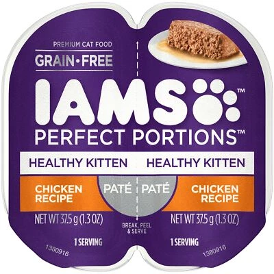 IAMS Perfect Portions 24 Pack Wet Cat Food Chicken Grain Free 2.6 Ounce Trays - Image 1 of 4