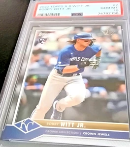 2022 Topps X Witt Jr Bobby Witt Jr Rookie Card RC #7 PSA 10 Royals - Bild 1 von 3