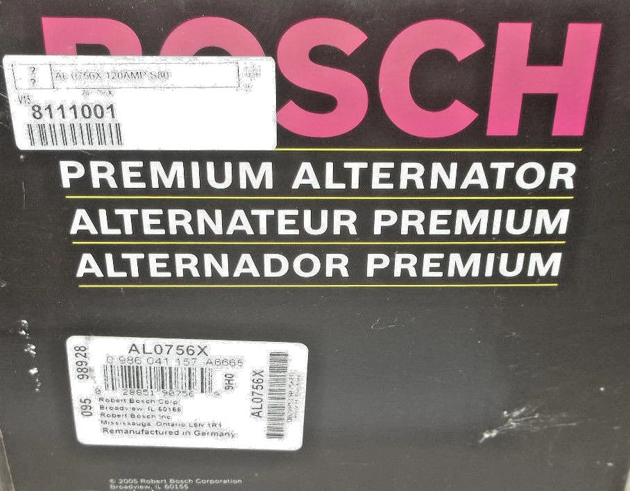 Alternator - Bosch AL0756X - Image 1 of 1