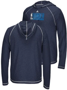 Oklahoma City Thunder Adidas Fast Break Hoodie Long Sleeve T Shirt (XL) - Picture 1 of 6