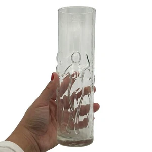 MCM Midcentury 60er Libbey La Femme Lady Dancing Nude Highball Tall Glas Vase - Bild 1 von 12
