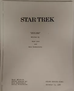 Star Trek TV Script " Space Seed " Dec 13 1966 # 24 Leonard Nimoy Wm. Shatner - Bild 1 von 1