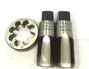 Neu Gewindebohrer & Schneideisen Set British Standard Rohr BSP 7/8"x 14 TPI englisches Gewinde parallel - Bild 1 von 2