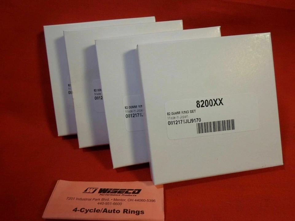 Wiseco Piston Rings 4 Cylinder SET 82mm  8200XX RINGS - Image 1 of 1