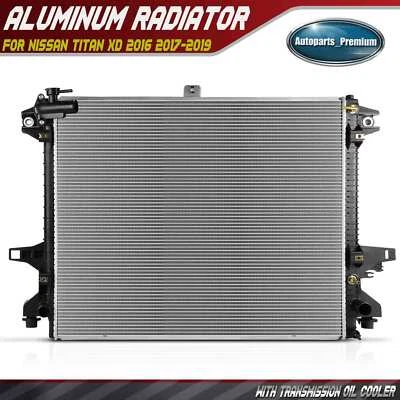 Radiador con enfriador de aceite de transmisión para Nissan TITAN XD 2016 2017-2019 V8 5,0 L Foto 1 de 4
