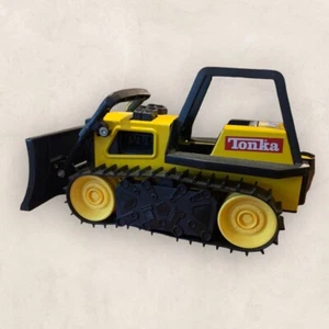 KLASSISCHER TONKA BAUWAGEN PLANIERRAUPE FULL SIZE TOP ZUSTAND - Bild 1 von 8