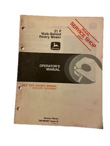 John Deere 21 P Walk Behind Rotary Mower OMM83867 Operators Manual Book - Picture 1 of 4