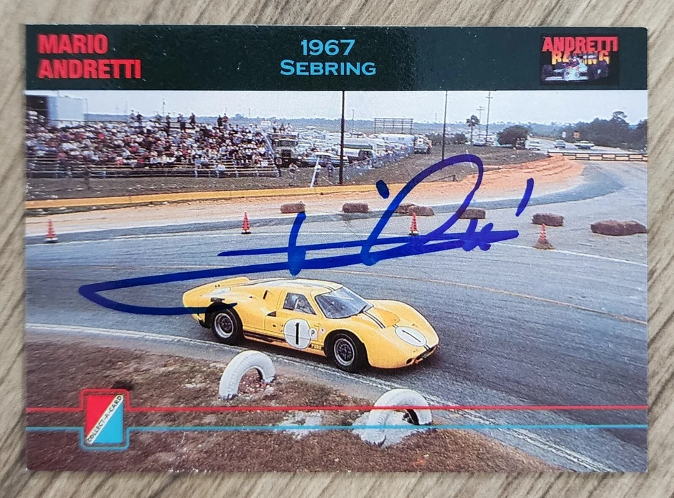 Mario Andretti Signed 1992 Andretti Racing Card #17 Auto Indy Car LEGEND RAD - Image 1 of 1