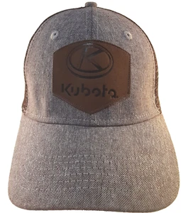 KUBOTA Tractor Mesh Back Snapback Hat Ball Cap Patch w Logo K-PRODUCTS Very Nice - Picture 1 of 12