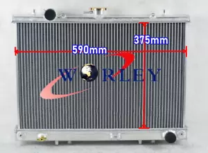 Aluminum Radiator For Mitsubishi Triton MK 2.4L Petol 2.8L Diesel 1996-2006 - Picture 1 of 7