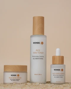 Wonde-Uk Rice Skincare Set – Serum, Toner, Cream - Picture 1 of 33