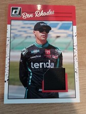 2023 Donruss Racing BEN RHODES #R90R-BR 1990 Retro Race Used Swatch