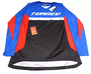 Aprilia Tuareg Men's Motocross Jersey Long Sleeve Top Blue Black Red Size L F2 - Picture 1 of 6