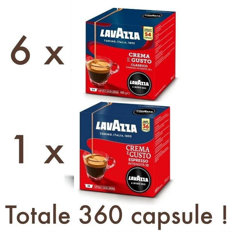 360 Capsule Caffè Lavazza A Modo Mio ® Crema e Gusto Originali
