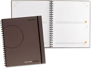 At A Glance Planning Notebook 11" x 8.38" Undated 2 Days per Page Gray Cover NEW - Picture 1 of 3