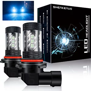 For Dodge Challenger 2008-2010 LED Headlight Fog Light Bulbs Kit Combo H10 8000K - Picture 1 of 14