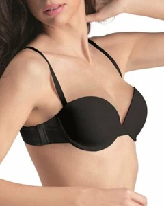 Push-up Bh  Rücken transparent Silikon Träger rückenfrei unsichtbar Balconett - Bild 1 von 3