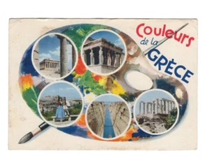 Vintage Post Card - Couleurs de la Grece - Picture 1 of 2