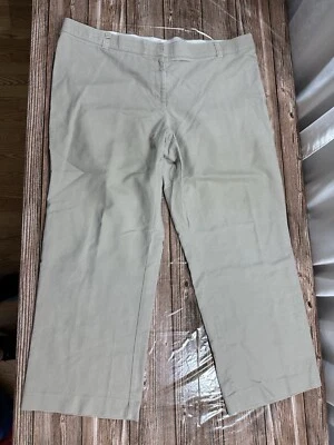 Pantalones chinos Avenue Comfort cintura mujer talla grande 20 pierna recta caqui Foto 1 de 4