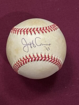 Jeff Conine Autographed Game-Used MLB Baseball ONL National League signed ball - Image 1 of 2